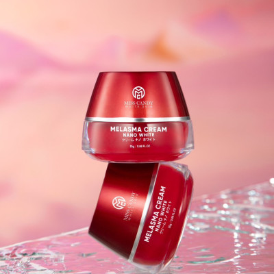 Kem Dưỡng Trắng Da Mờ Thâm Nám Sâm Nhung Hoàng Kim Cao Cấp Melasma Cream Nano White MISS CANDY 25g, Giúp Tái Tạo Da Bị Nhiễm Corticoid, Phục Hồi Làn Da Hư Tổn & Làm Săn Chắc Da