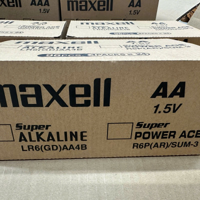 Pin tiểu AAA/ 3A Maxell R6P hàng siêu thị - Vỉ 4 viên, hộp 36 viên - Hang chính hãng