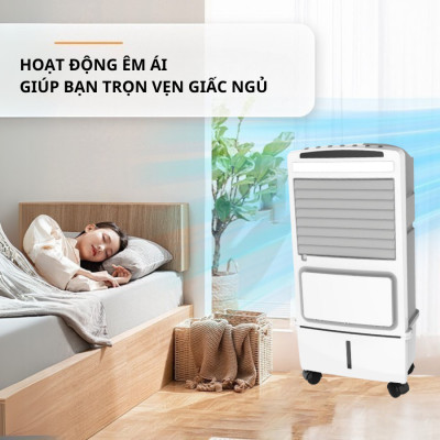 Quạt Tích Điện Điều Hòa SOWUN SW808S, Công Suất 40W Vừa Tích Điện Vừa Làm Mát Bằng Hơi Nước