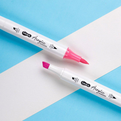 Hộp 24 Bút Lông Màu Acrylic Markers 2 Đầu - Colokit ACM-C002