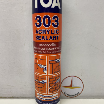Keo Toa 303 Acrylic Sealant màu Trắng 280ML