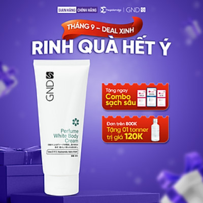 Kem dưỡng GND hỗ trợ dưỡng trắng da, cung cấp độ ẩm và ngăn lão hóa da Perfume White Body Cream 200g