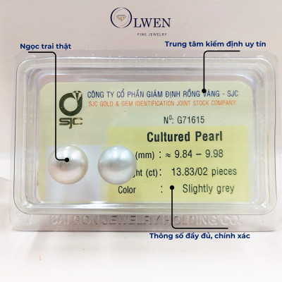 Ngọc trai có kiểm định G71615