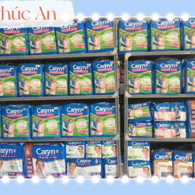 Tã Quần Người Lớn Caryn Size M 32 Miếng Vòng Bụng 60 Đến 85 Cm - Bỉm Quần Cho Người Cao Tuổi Size M32