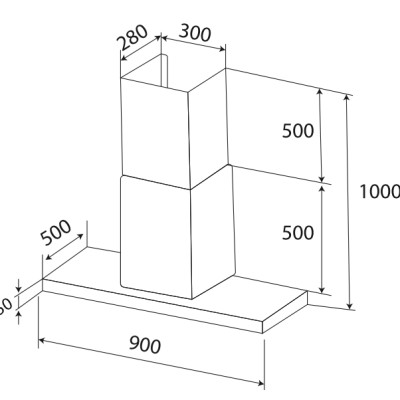 Máy Hút Mùi Treo Độc Lập Kaff KF-IS991GH - Hàng Chính Hãng