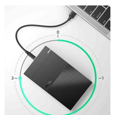 Ugreen UG30729CM472TK 3.5inch 16Tb 1M Hộp đựng ổ cứng SATA hổ trợ 16Tb kèm cáp USB-A sang USB-C hổ trợ nguồn 12v-2A - HÀNG CHÍNH HÃNG