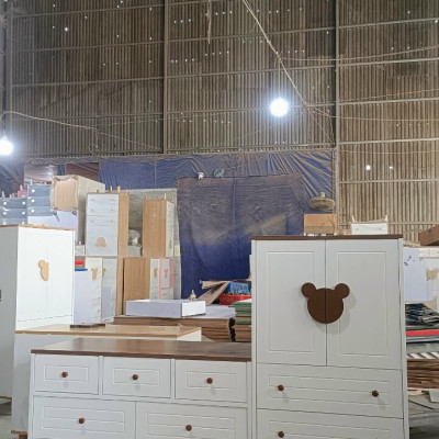 Tủ trẻ em, tủ đựng đồ cho bé gỗ MDF phủ melamine thương hiệu HUCHU