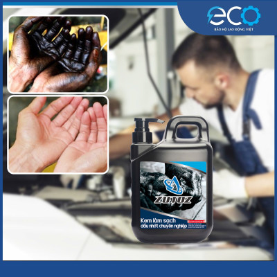 Dung dịch rửa tay ZUTOZ 2 Lít – Tẩy dầu nhớt, mỡ nặng – Dùng garage cơ Khí – bảo vệ da tay