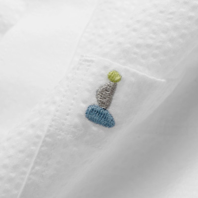 Áo Sơ Mi ROUTINE Nam Tay Dài Kẻ Sọc Họa Tiết Thêu Form Oversize - 10S24SHL002 | LASTORE MENSWEAR