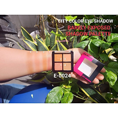 Phấn mắt CITY COLOR eye shadow Barely exposed shadow palette 4 ô.