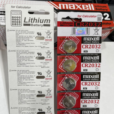 Vĩ 5 viên pin Maxell CR2025-CR2016-CR2032 -CR1220-CR1620-CR1616-CR1632   3V - hàng nhập khẩu 