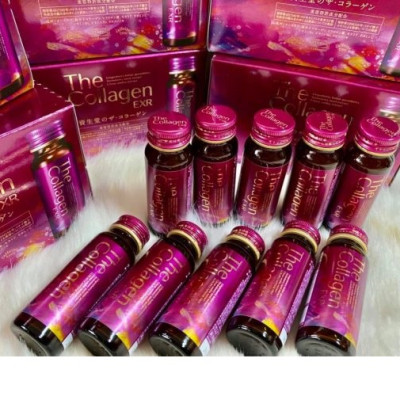 Combo 03 hộp Nước uống đẹp da The Collagen Shiseido EXR (Hộp 10 chai x 50mL)