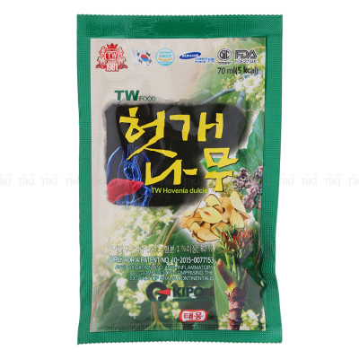 Nước Bổ Gan Mát Gan Taewoong Hovenia Dulcis Hàn Quốc (70ml x 30 Gói)