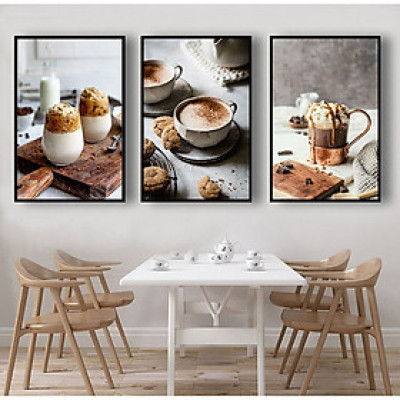 (CÓ ẢNH THẬT)Tranh treo tường trang trí decor quán cà phê 25 tranh có khung tặng kèm đinh treo