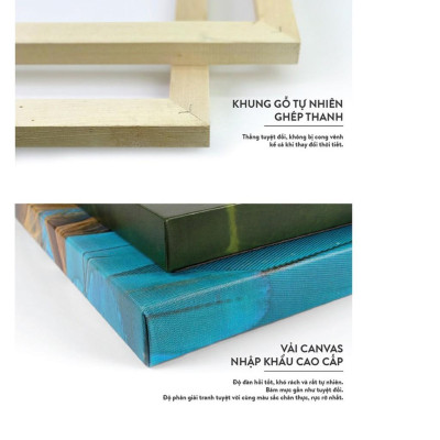 Tranh canvas treo tường hoa mẫu đơn khổ vuông TTC20132 - 50 x 50 cm