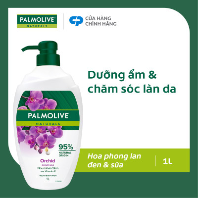 Sữa tắm Palmolive mịn màng quyến rũ 95% chiết xuất từ phong lan 1 Lít