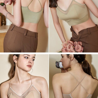 Áo Ngực Nữ Không Gọng, Bra Không Đường May AZUNO COCO cao cấp Chất Liệu Lụa Satink Nâng Ngực, Chống Chảy Xệ