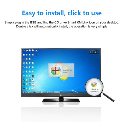 Cáp USB Chuyển Đổi Dữ Liệu Kết Nối Máy Tính Với Máy Tính Đồng Bộ Bàn Phím Chuột Smart KM Link - Hàng Nhập Khẩu