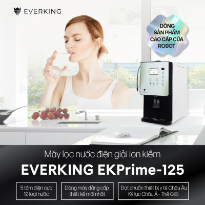 Máy Lọc Nước Điện Giải iON Kiềm EVERKING EKPrime-125 - Hàng Chính Hãng