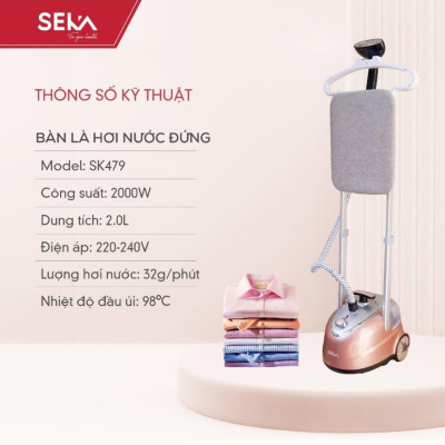Bàn Là Cây Đứng Hơi Nước SEKA SK479 - Hàng Chính Hãng