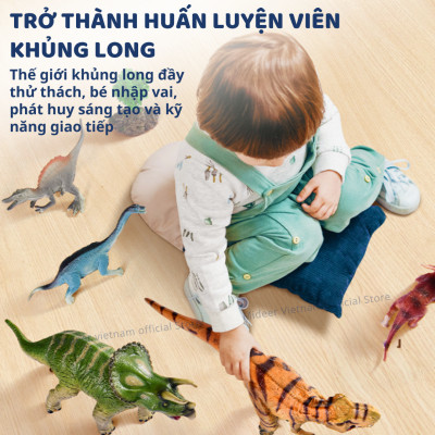 Mô hình khủng long cao su T-rex Spinosaurus Mideer Queen sized Simulated Dinosaur