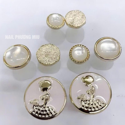 Bộ Tách Ngón Chân Tay Lẻ Ngọc Trai Cao Cấp Túi 8 Chiếc Làm Nail Sang Chảnh, Đế Silicon Đàn Hồi Tốt, Siêu Mềm Mịn Dễ Vệ Sinh