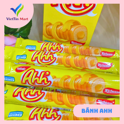 Bánh xốp phô mai Richeese Ahh hộp (10 cây x 9g)- Viettin Mart