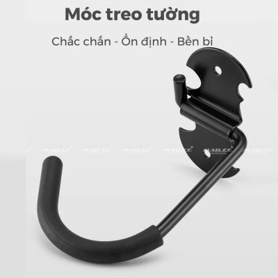 Móc treo xe đạp địa hình nằm dọc (bản lề rộng) gắn tường BG-259, giá trưng bày xe đạp móc sắt - Mai Lee