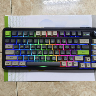 [Mới, hàng chính hãng] Bàn phím cơ FL-Esports CMK75SAM Lake Placid Blue/Desert Grey