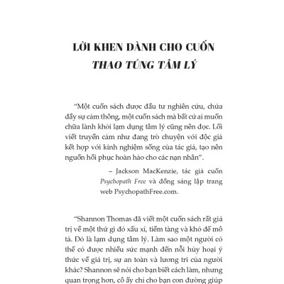 Thao Túng Tâm Lý - Nhận Diện, Thức Tỉnh Và Chữa Lành Những Tổn Thương Tiềm Ẩn - 1980