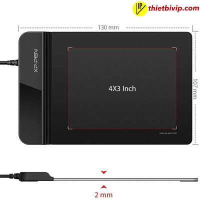 Bảng Vẽ Điện Tử XP-Pen Star G430S Siêu Mỏng Lực Nhấn 8192 Chơi OSU, Ký Tên Điện Tử - Hàng Chính Hãng