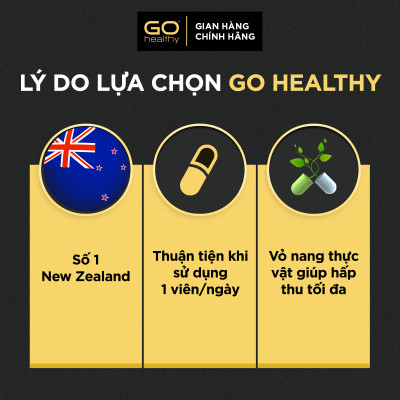 GO OYSTER + ZINC 1-A-DAY 60 VIÊN - Tinh chất hàu nhập khẩu chính hãng GO Healthy New Zealand