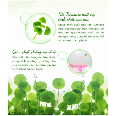 Mặt Nạ Bio-Essence Bio-Treasure Centella Asiatica Extract Intensive Repair Ampoule Mask 25ml