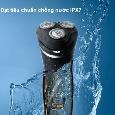Máy cạo râu khô và ướt cao cấp, thương hiệu Hà Lan Philips S3206/09 Series 3000 - Chức năng: Cạo râu, tỉa tóc mai, ria mép - HÀNG NHẬP KHẨU