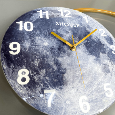 Đồng hồ treo tường trang trí nghệ thuật EA01 kim trôi không gây tiếng động decor cho phòng khách