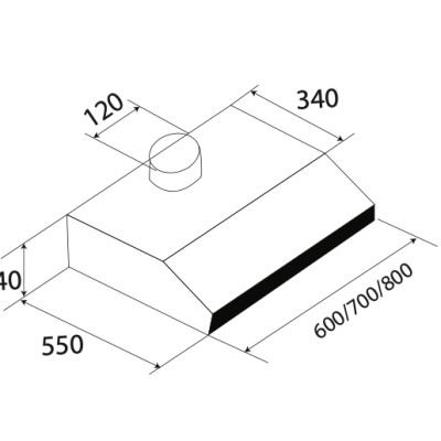Máy Hút Mùi Cổ Điển KAFF KF-638B (Màu đen) - Hàng Chính Hãng
