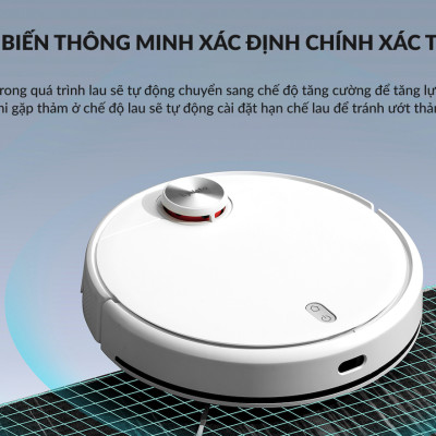 Robot hút bụi lau nhà tự động thông minh Lydsto W3 lức hút 5000Pa diện tích hoạt động 200m2 - Hàng chính hãng