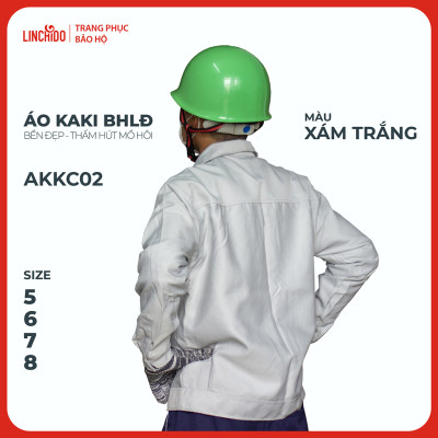 Áo kaki Bảo Hộ Lao Động Chất Liệu Thấm Hút Mồ Hôi Thoáng Mát Bền Đẹp - Mã AKKC02