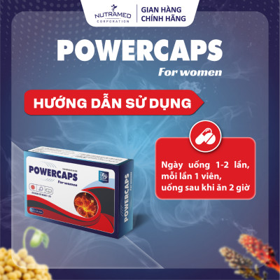 Viên uống Powercaps For Men hỗ trợ tăng cường sức khỏe sinh lý nam giới (30 viên) - Nutramed