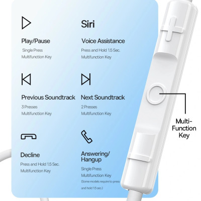 Tai nghe có dây Ba-se-us H18, Tai nghe nhét tai, có mic Ba-se-us H18 Cổng 3.5mm Cho Âm Thanh Sống Động - Hàng chính hãng