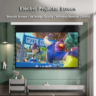 Màn chiếu điện căng dây Tab Tension Eco Apollo tỉ lệ 16:9 Kích thước 92 inch đến 150 inch - Hàng nhập khẩu