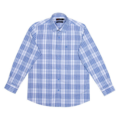 Áo sơ mi nam KHATOCO dài tay kẻ caro A1MD498T1-CNCR090-2409-D