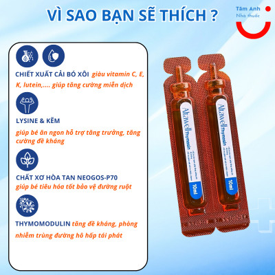 Altawell Thymosin hỗ trợ bé ăn ngon, tăng chiều cao cân nặng, tăng đề kháng, giảm ốm vặt