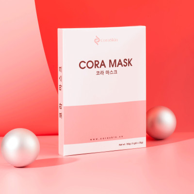 MẶT NẠ MÀNG KHÓA TRẮNG CORA MASK ( hộp 10 miếng ) (Mặt nạ giấy) 