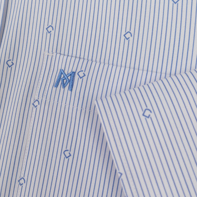 Áo sơ mi nam KHATOCO dài tay họa tiết A1MD498T1-CNIN622-2609-D