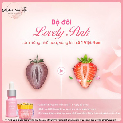 Serum Làm Hồng Nhũ Hoa & Bikini LOVELY PINK 10ml, Chăm Sóc Da Vùng Kín, Nhũ Hoa, Dưỡng Da Sáng Hồng