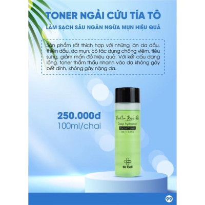 Toner Ngải Cứu Tía Tô DR CELL 100ml