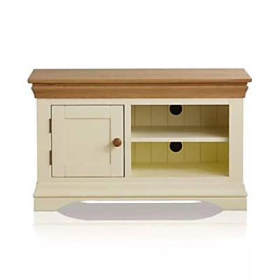 Tủ TV 1 Cánh Country Cottage Gỗ Sồi Ibie LSV1COUO - Trắng (100 x 42 cm)