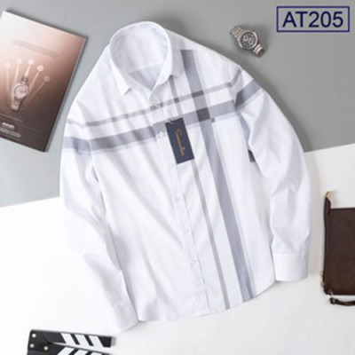 Áo Sơ Mi Nam Trắng Công Sở Thương Hiệu ANTON  Dài Tay Họa Tiết Kẻ Sọc Cotton - AT205
