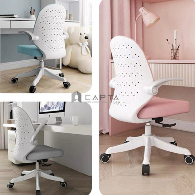 Ghế học sinh cấp 1 cấp 2 cấp 3 màu xanh CE1016-M Nội thất Capta Ghế học sinh học bài lưng nệm lưới khung nhựa PP có bánh xe tại HCM